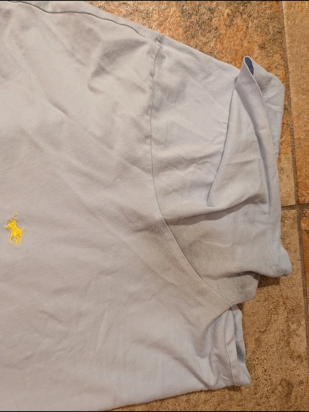 Polo by Ralph Lauren Yellow & Light Blue Short Sleeve Tees (3) Size XL